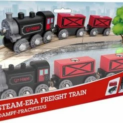 Hape Stoomtrein 5-delig Zwart/rood -Duurzamer-speelgoed Winkel 550x400 4