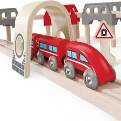 Hape Hoog En Laag Houten Treinset -Duurzamer-speelgoed Winkel 550x403