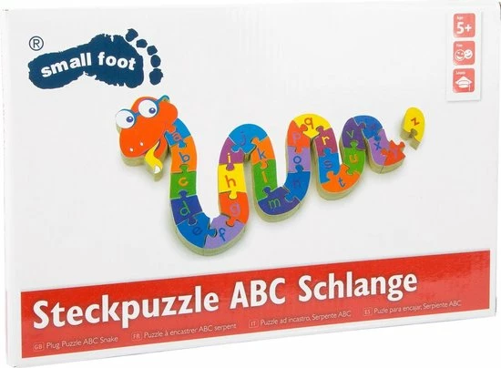 Small Foot Company Small Foot - ABC Puzzle Snake 3 Small Foot Company Small Foot - ABC Puzzle Snake - Afbeelding 3