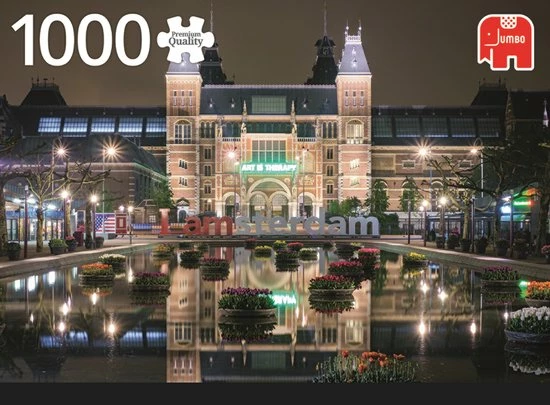 Jumbo Premium Collection Puzzel Amsterdam Rijksmuseum By Night - Legpuzzel - 1000 Stukjes 3 Jumbo Premium Collection Puzzel Amsterdam Rijksmuseum By Night - Legpuzzel - 1000 Stukjes - Afbeelding 3