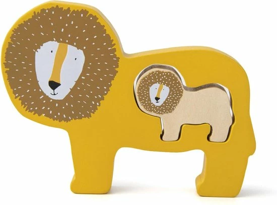 Trixie Houten Babypuzzel | Mr. Lion | Baby Puzzle | Speelgoed 1 Trixie Houten Babypuzzel | Mr. Lion | Baby Puzzle | Speelgoed