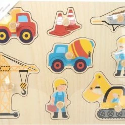 Small Foot Company Bouwterrein Puzzel Hout 10-delig 10445 -Duurzamer-speelgoed Winkel 550x408 3