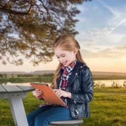 AXI 3-delig Picknickset Rond Grijs/wit - Voor Kinderen - FSC Hout - Tafel Incl. 2 Krukjes -Duurzamer-speelgoed Winkel 550x412 35