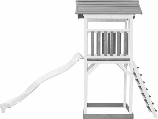AXI Beach Tower Speeltoestel In Grijs/Wit - Speeltoren Met Zandbak En Witte Glijbaan - FSC Hout - Speelhuis Op Palen Voor De Tuin 17 AXI Beach Tower Speeltoestel In Grijs/Wit - Speeltoren Met Zandbak En Witte Glijbaan - FSC Hout - Speelhuis Op Palen Voor De Tuin - Afbeelding 17