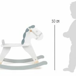 Merkloos Hobbelpaard Skandi Junior Hout 70 Cm Wit/grijs -Duurzamer-speelgoed Winkel 550x415 18