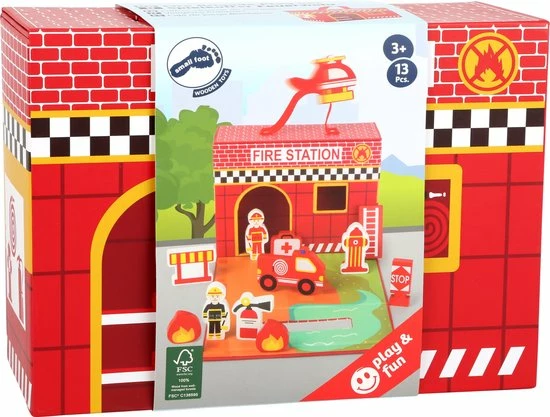 Small Foot Company Small Foot Brandweerkazerne 13-delig 3 Small Foot Company Small Foot Brandweerkazerne 13-delig - Afbeelding 3