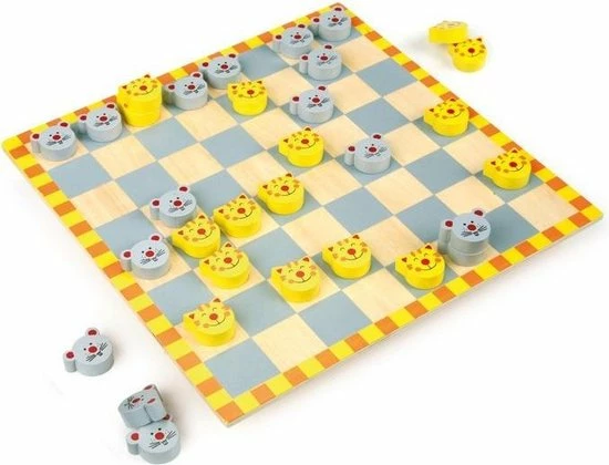 Small Foot Company Damspel Kat En Muis 1 Small Foot Company Damspel Kat En Muis