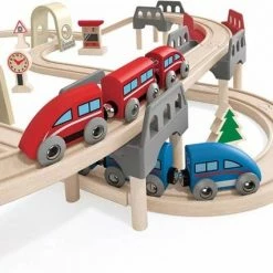 Hape Hoog En Laag Houten Treinset -Duurzamer-speelgoed Winkel 550x426 3