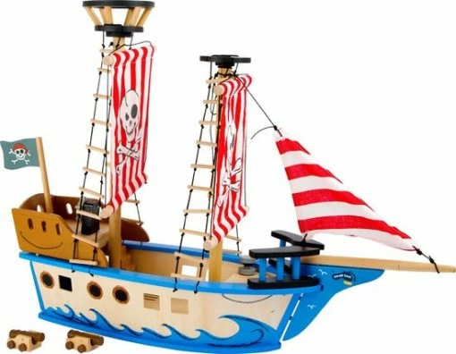 Small Foot Company Small Foot Piratenschip Jack Hout Rood 67 X 52 Cm 6 Small Foot Company Small Foot Piratenschip Jack Hout Rood 67 X 52 Cm -Duurzamer-speelgoed Winkel 550x427