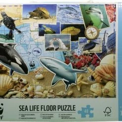 WWF - Vloer Puzzel – Wereld Natuur Fonds Puzzel – Zee Puzzel – Dieren Puzzel – Puzzel 48 Stukken – Wilde Haaien – Dubbelzijdige Puzzel - Puzzel Volwassenen - Puzzel Voor Baby's En Kinderen -Duurzamer-speelgoed Winkel 550x432 4