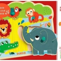 Djeco Geluidenpuzzel - De Zoo - 5 Stukjes -Duurzamer-speelgoed Winkel 550x434 5