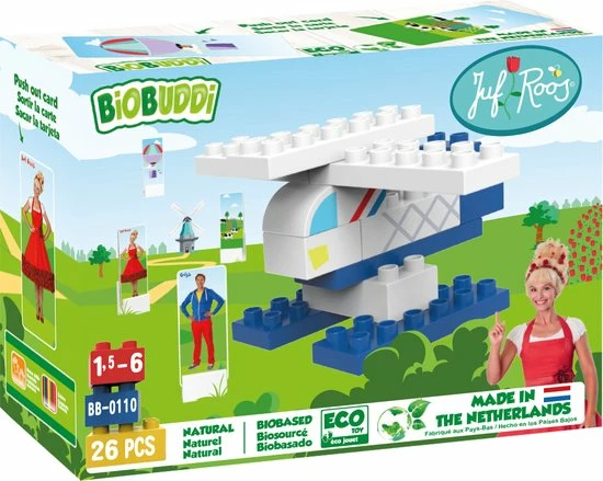 BiOBUDDi Juf Roos Helikopter - 26 Delig 1 BiOBUDDi Juf Roos Helikopter - 26 Delig
