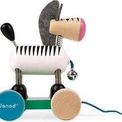 Janod Zigolos - Trekfiguur Zebra -Duurzamer-speelgoed Winkel 550x439 3