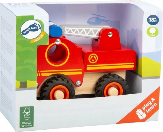 Small Foot Company Small Foot Brandweervoertuig Rood 13 X 7 X 10 Cm 4 Small Foot Company Small Foot Brandweervoertuig Rood 13 X 7 X 10 Cm - Afbeelding 4