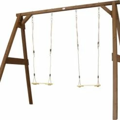 AXI Dubbele Houten Schommel In Bruin - FSC Hout - Vrijstaande Schommelset Met 2 Houten Schommelzitjes - Schommelset Voor Kinderen - 10 Jaar Garantie! -Duurzamer-speelgoed Winkel 550x449 7