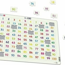 Larsen Legpuzzel Maxi Leren Tellen - 100 Stukjes