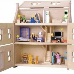 Plantoys Houten Victoriaans Poppenhuis 9 Plantoys Houten Victoriaans Poppenhuis -Duurzamer-speelgoed Winkel 550x456 3