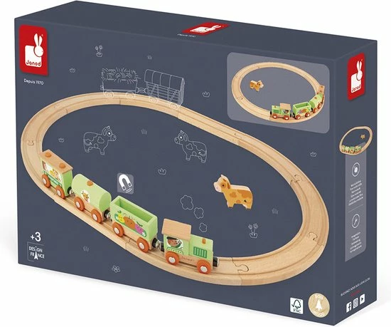 Janod Story ? Boerderij Trein Met Rails 1 Janod Story ? Boerderij Trein Met Rails