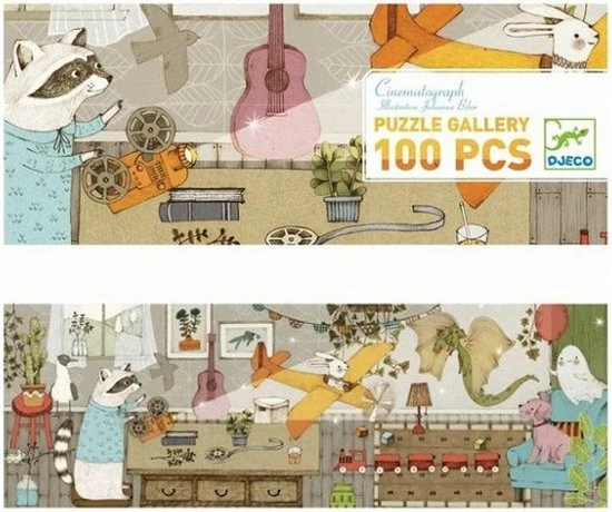 Djeco - Puzzel - Cinematograph - 100 Stukjes 1 Djeco - Puzzel - Cinematograph - 100 Stukjes