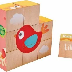 Hape Blokkenpuzzel Pepe & Friends - 9 Blokken