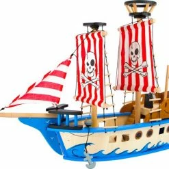 Small Foot Company Small Foot Piratenschip Jack Hout Rood 67 X 52 Cm -Duurzamer-speelgoed Winkel 550x465