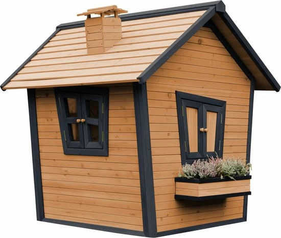 AXI Alice Speelhuis In Bruin/Antraciet - FSC Hout - Speelhuisje Voor De Tuin / Buiten - Tuinhuisje Voor Kinderen - 10 Jaar Garantie! 3 AXI Alice Speelhuis In Bruin/Antraciet - FSC Hout - Speelhuisje Voor De Tuin / Buiten - Tuinhuisje Voor Kinderen - 10 Jaar Garantie! - Afbeelding 3