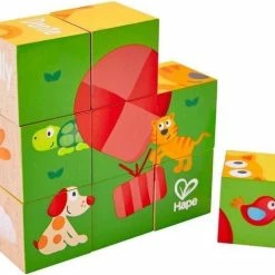 Hape Blokkenpuzzel Pepe & Friends - 9 Blokken -Duurzamer-speelgoed Winkel 550x472 4
