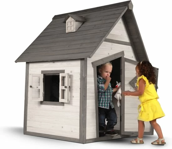 AXI Cabin Speelhuis In Grijs/Wit - Speelhuisje Voor De Tuin / Buiten - FSC Hout - Tuinhuisje Voor Kinderen - 10 Jaar Garantie 16 AXI Cabin Speelhuis In Grijs/Wit - Speelhuisje Voor De Tuin / Buiten - FSC Hout - Tuinhuisje Voor Kinderen - 10 Jaar Garantie - Afbeelding 16