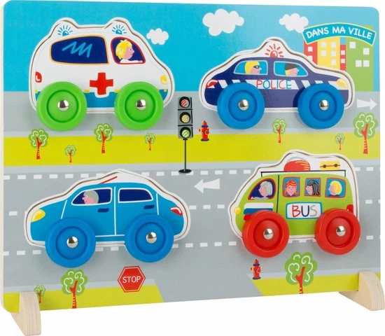 Small Foot Company 3D Puzzel Auto's - Houten Speelgoed Auto 2 Small Foot Company 3D Puzzel Auto's - Houten Speelgoed Auto - Afbeelding 2