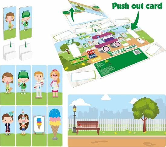 BiOBUDDi Plantaardig Bouwspeelgoed IJscokar - 27-delig 5 BiOBUDDi Plantaardig Bouwspeelgoed IJscokar - 27-delig - Afbeelding 5