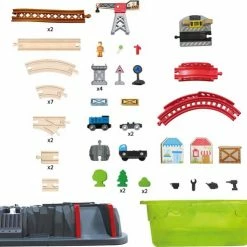 Hape Bouwset Houten Treinbaan In Emmer -Duurzamer-speelgoed Winkel 550x493