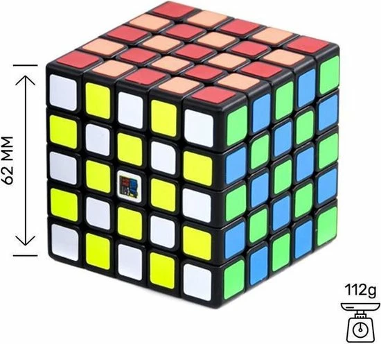 MoYu 5x5 Speedcube - Zwart - Draaikubus Puzzel - Magische Puzzelkubus 7 MoYu 5x5 Speedcube - Zwart - Draaikubus Puzzel - Magische Puzzelkubus - Afbeelding 7