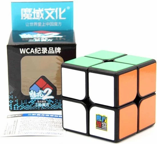 2x2 Speed Cube Zwart - Draai Kubus Puzzel - Magic Cube - Moyu Meilong 1 2x2 Speed Cube Zwart - Draai Kubus Puzzel - Magic Cube - Moyu Meilong