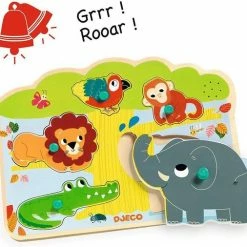 Djeco Geluidenpuzzel - De Zoo - 5 Stukjes -Duurzamer-speelgoed Winkel 550x506
