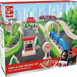 Hape Hoog En Laag Houten Treinset -Duurzamer-speelgoed Winkel 550x507 1