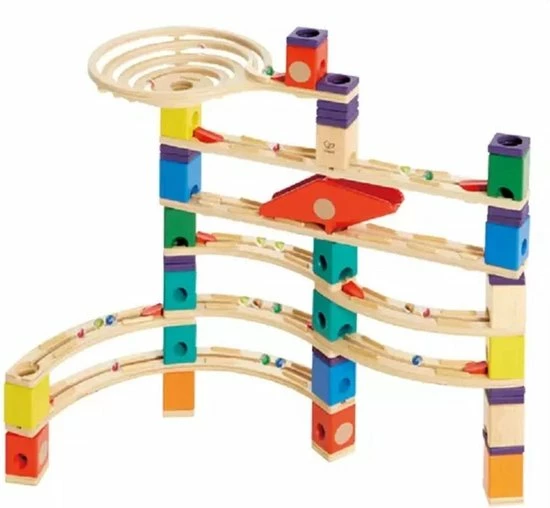 Hape Quadrilla Xcellerator - Houten Knikkerbaan 1 Hape Quadrilla Xcellerator - Houten Knikkerbaan