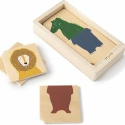 Trixie Houten Dieren Puzzel | Combinatiepuzzel | Speelgoed | Babypuzzel
