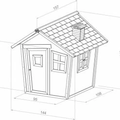 AXI Alice Speelhuis In Bruin/Wit - FSC Hout - Speelhuisje Voor De Tuin / Buiten - Tuinhuisje Voor Kinderen - 10 Jaar Garantie! -Duurzamer-speelgoed Winkel 550x518 9