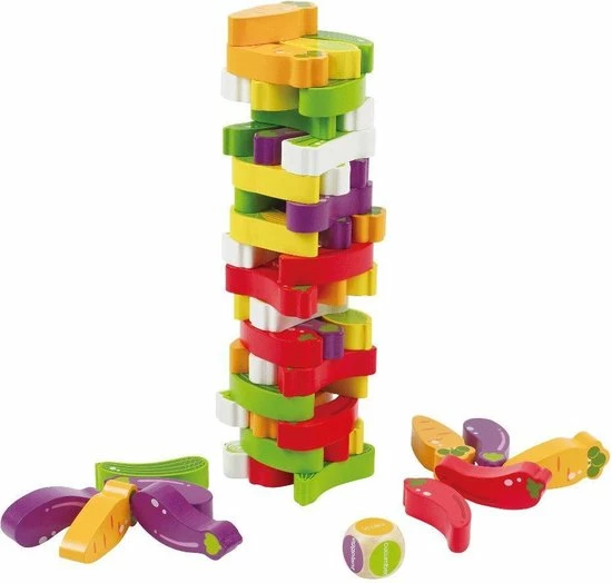 Hape Evenwichtsspel Stacking Veggie 55-delig 7 Hape Evenwichtsspel Stacking Veggie 55-delig - Afbeelding 7
