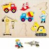 Small Foot Company Bouwterrein Puzzel Hout 10-delig 10445