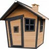 AXI Alice Speelhuis In Bruin/Antraciet - FSC Hout - Speelhuisje Voor De Tuin / Buiten - Tuinhuisje Voor Kinderen - 10 Jaar Garantie!