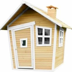AXI Alice Speelhuis In Bruin/Wit - FSC Hout - Speelhuisje Voor De Tuin / Buiten - Tuinhuisje Voor Kinderen - 10 Jaar Garantie!