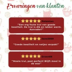 Jule Sweaters Foute Kersttrui Dames & Heren - Christmas Sweater "Klassiek Rood" - 100% Biologisch Katoen - Kerst Trui Mannen & Vrouwen Maat XXL -Duurzamer-speelgoed Winkel 550x549 39
