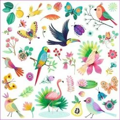 Djeco - Stickers Paradijs - 4 Stickervellen