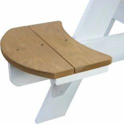 AXI Ufo Picknicktafel Rond Voor 4 Kinderen In Bruin/Wit - Picknick Tafel Van Hout - 120x120x56cm -Duurzamer-speelgoed Winkel 550x549 43