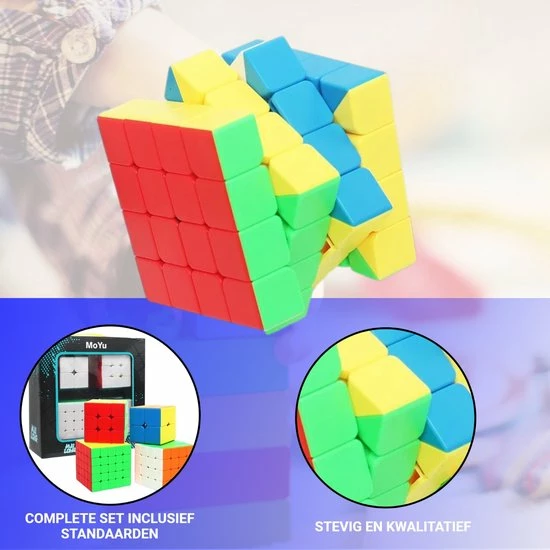 Puzzelkubus ? 2x2, 3x3, 4x4, 5x5 - Extra 3x3 Puzzelkubus - Rubiks Cube - MoYu Speed Cube - Gratis 5x Cubestands - Complete Set 5 Puzzelkubus ? 2x2, 3x3, 4x4, 5x5 - Extra 3x3 Puzzelkubus - Rubiks Cube - MoYu Speed Cube - Gratis 5x Cubestands - Complete Set - Afbeelding 5