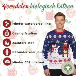 Jule Sweaters Foute Kersttrui Dames & Heren - Christmas Sweater "Beste Vrienden" - 100% Biologisch Katoen - Kerst Trui Mannen & Vrouwen Maat XL -Duurzamer-speelgoed Winkel 550x550 161