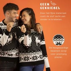 JAP Christmas JAP Foute Kersttrui - Classic One - Kerstcadeau Volwassenen - Dames En Heren - Kerst - XL - Zwart -Duurzamer-speelgoed Winkel 550x550 174