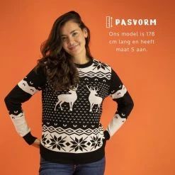 JAP Christmas JAP Foute Kersttrui - Classic One - Kerstcadeau Volwassenen - Dames En Heren - Kerst - XL - Zwart -Duurzamer-speelgoed Winkel 550x550 176