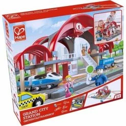 Hape - Grand City Station - Houten Treinset -Duurzamer-speelgoed Winkel 550x550 24